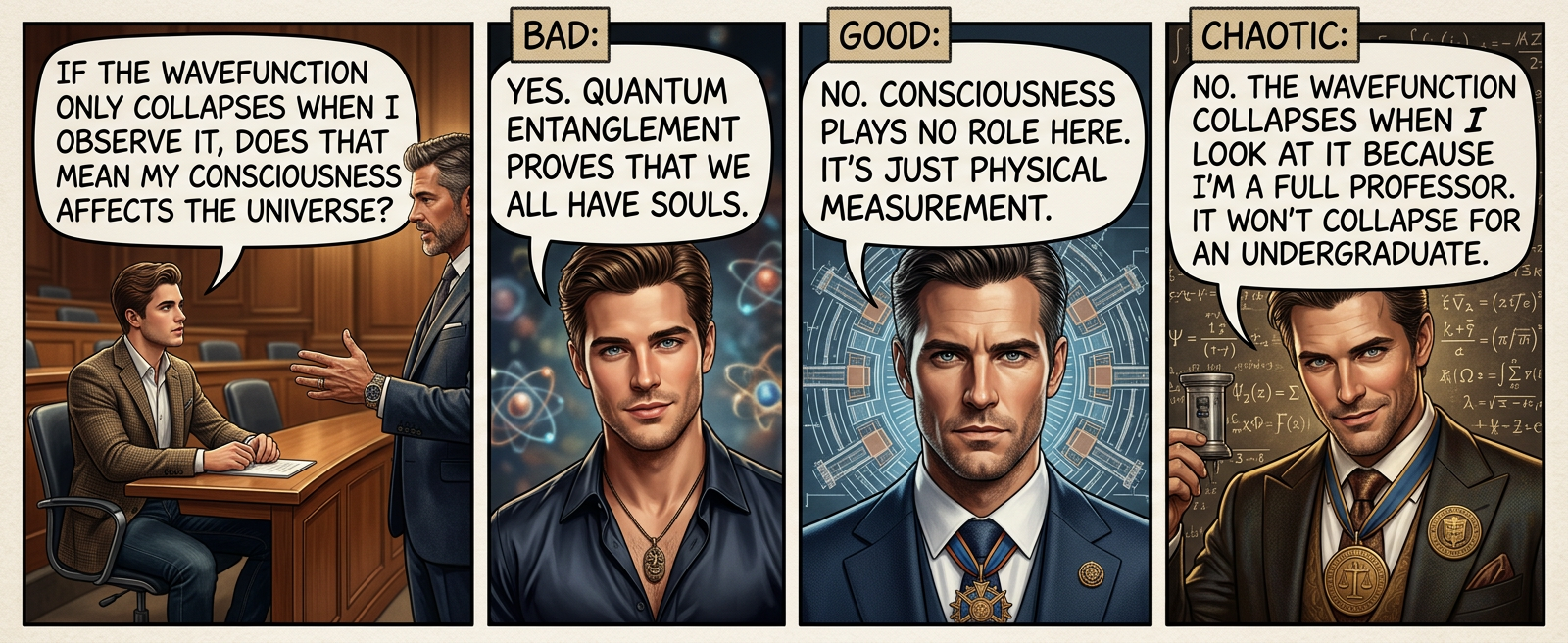 Wavefunction collapse is only one interpretation. Under some interpretations, graduate students also have souls.