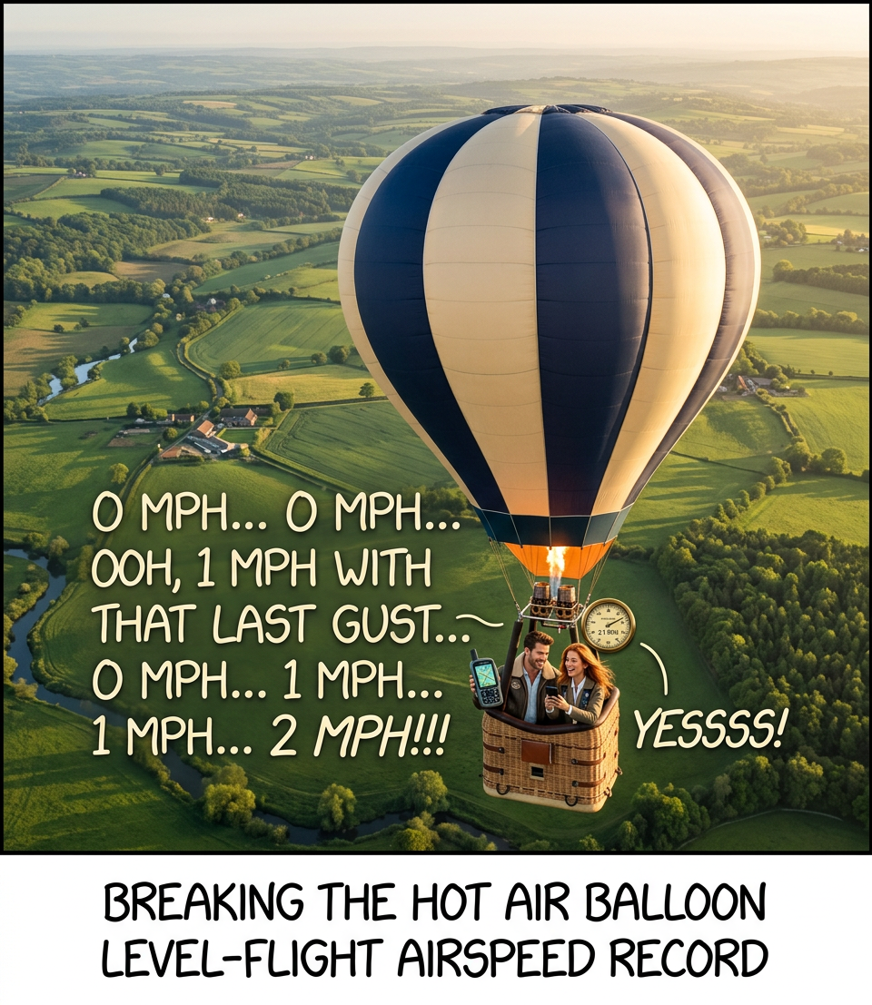 Carefully maneuvering the balloon down a mineshaft in an effort to break the OTHER altitude record