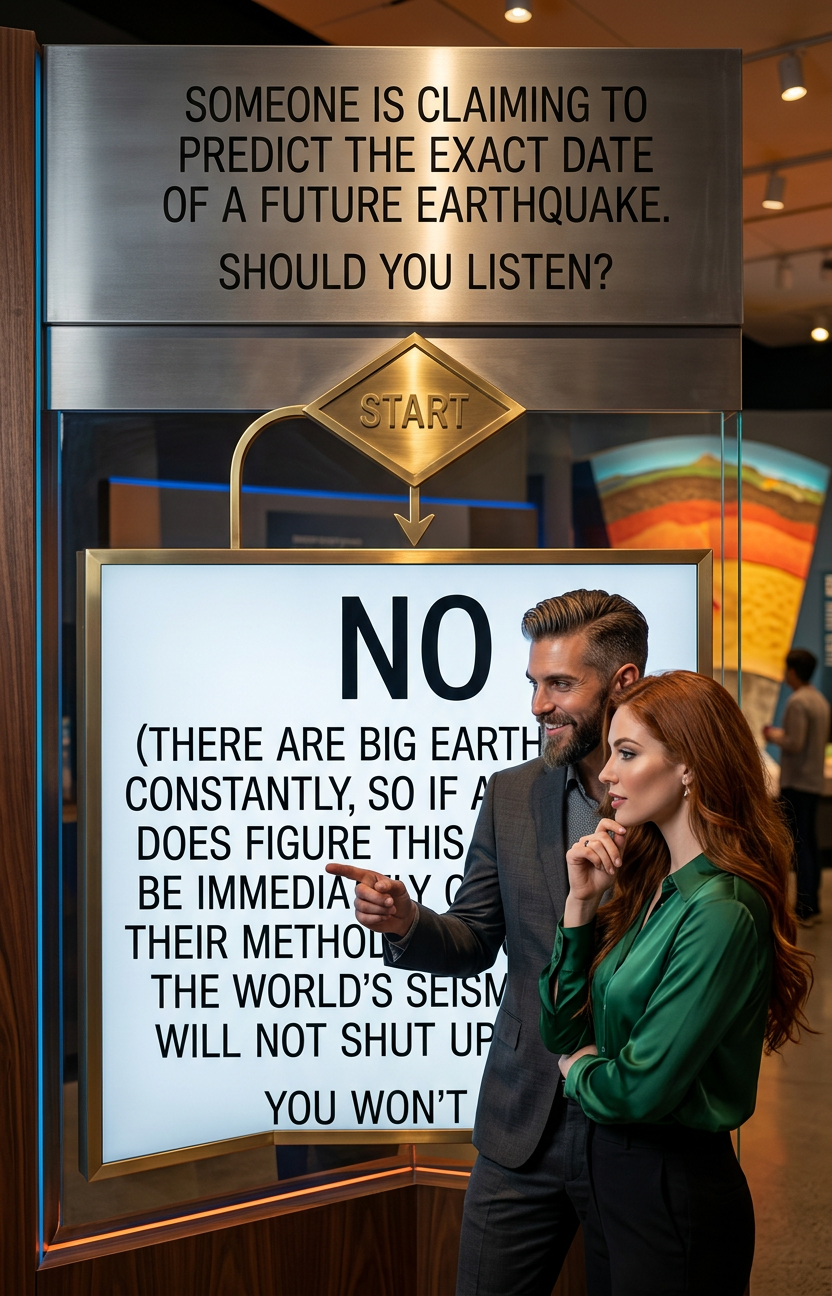 At least people who make religious predictions of the apocalypse have an answer to the question 'Why didn't you predict any of the other ones that happened recently?'