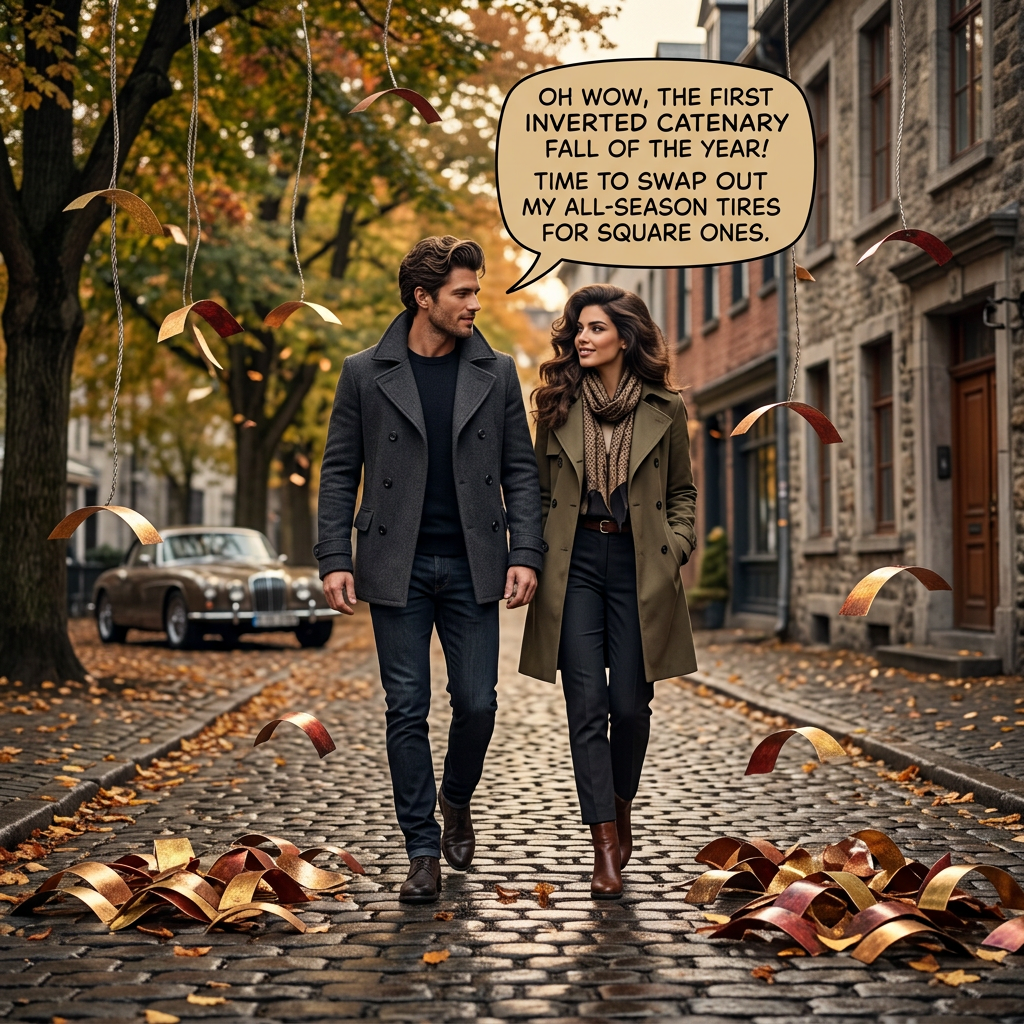 Some tires are marketed as 'all-shape tires,' but if driven in a climate with both inverted catenary falls and triangle falls, they wear out really fast.