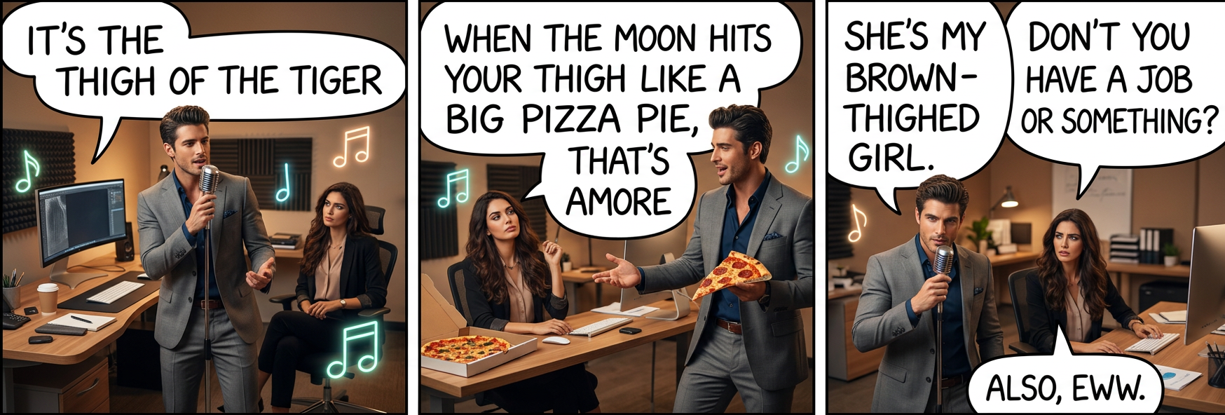 My thighs have seen the glory of the coming of the Lord?