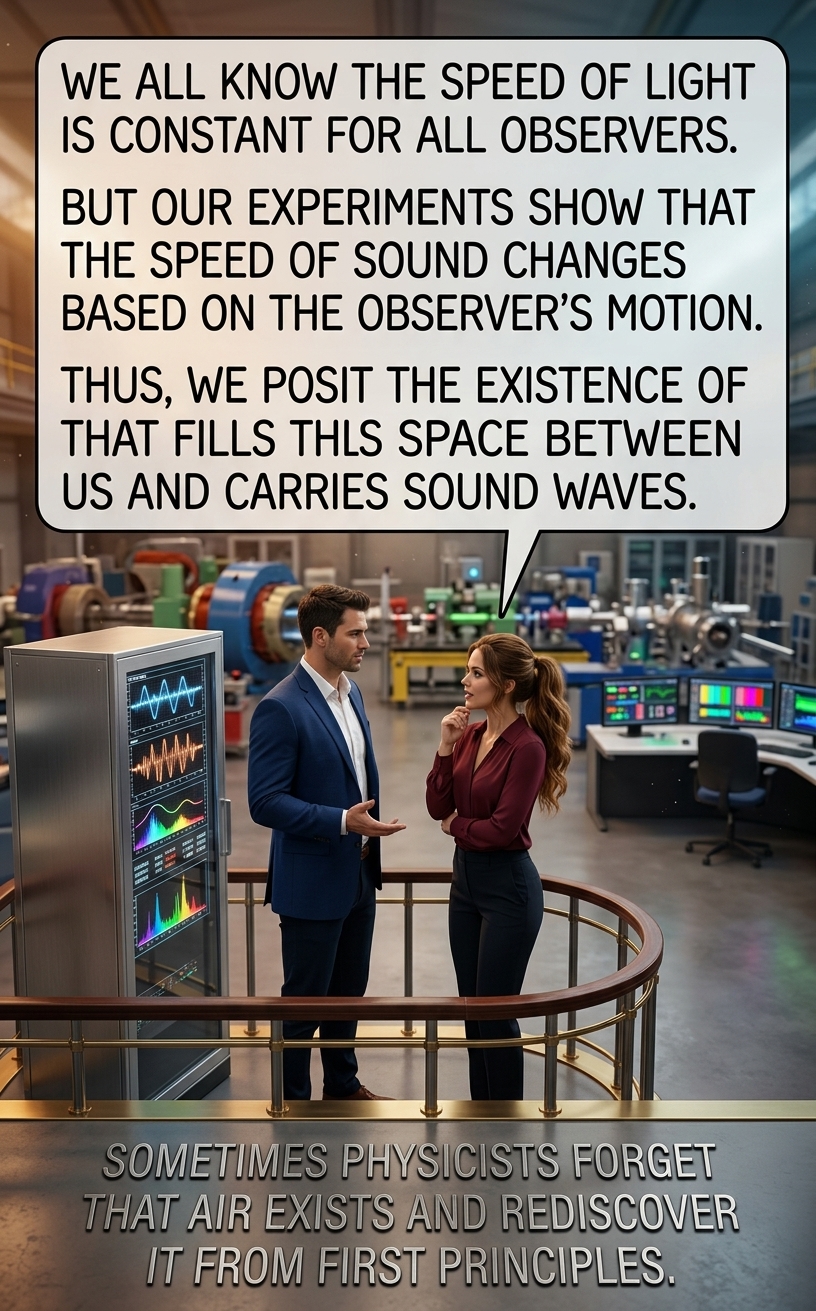 Imagine you could ride alongside a sound wave. It would probably be pretty cool, right? We're putting in a departmental budget request to buy a really fast plane so we can check it out.