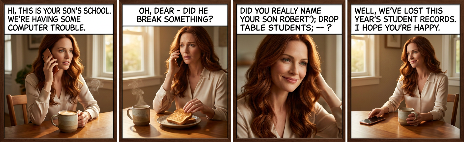 Her daughter is named Help I'm trapped in a driver's license factory.