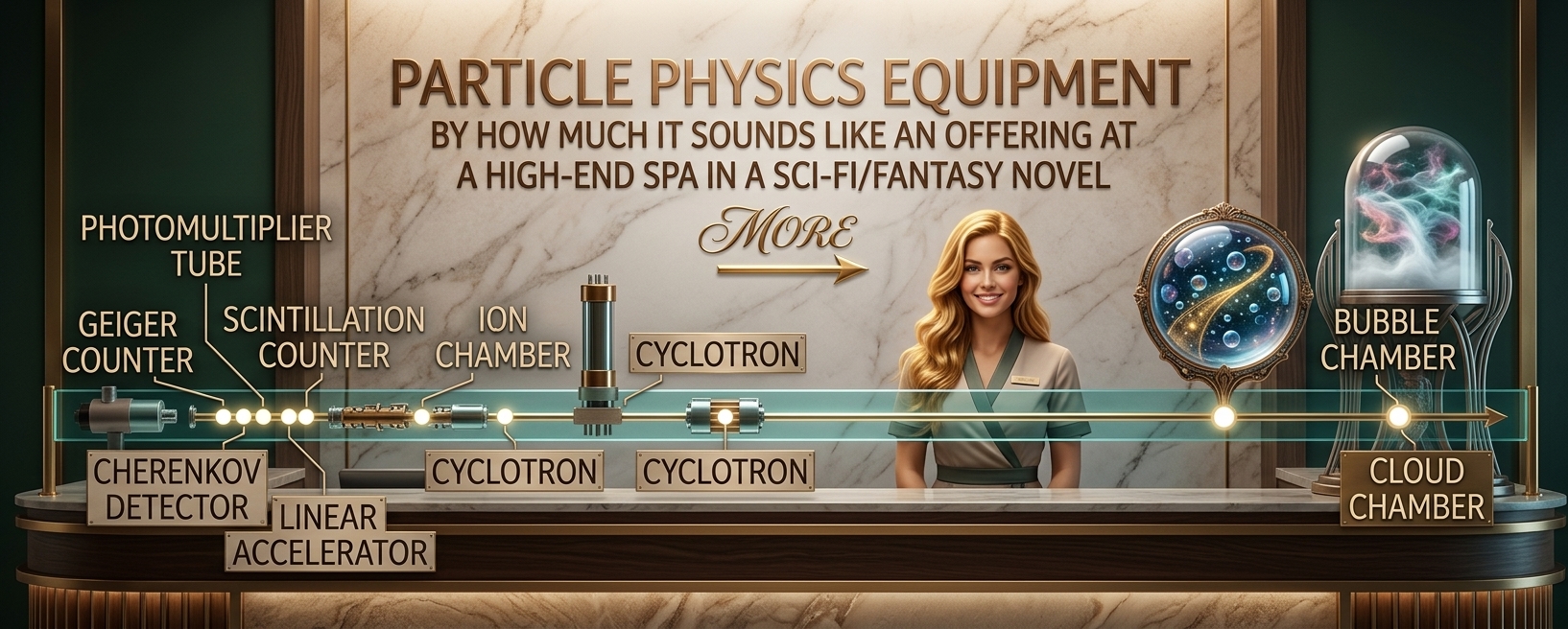 The one that sounds like the oracle at the center of the galaxy where the hero travels to hear a prophecy is probably Brookhaven National Laboratory's now-dismantled COSMOTRON.