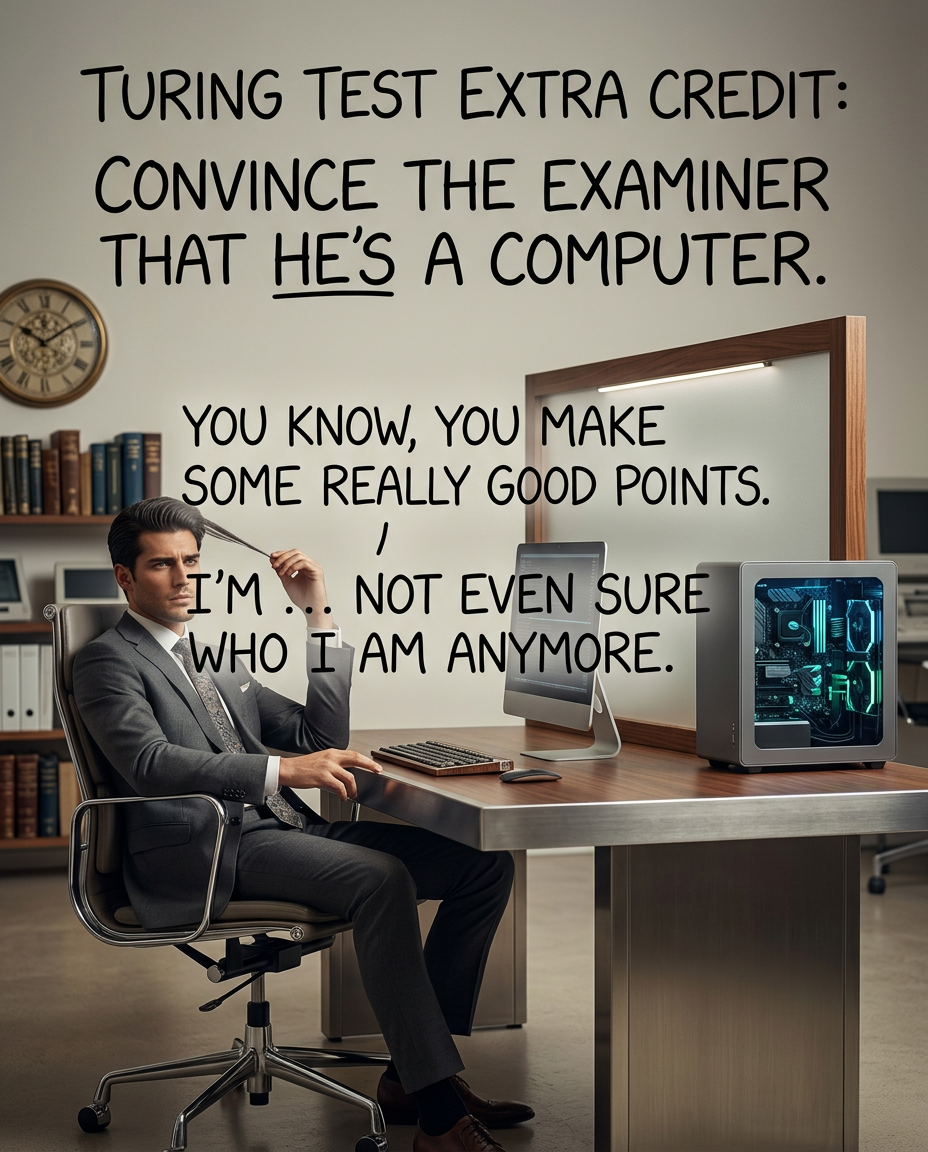 Hit Turing right in the test-ees.