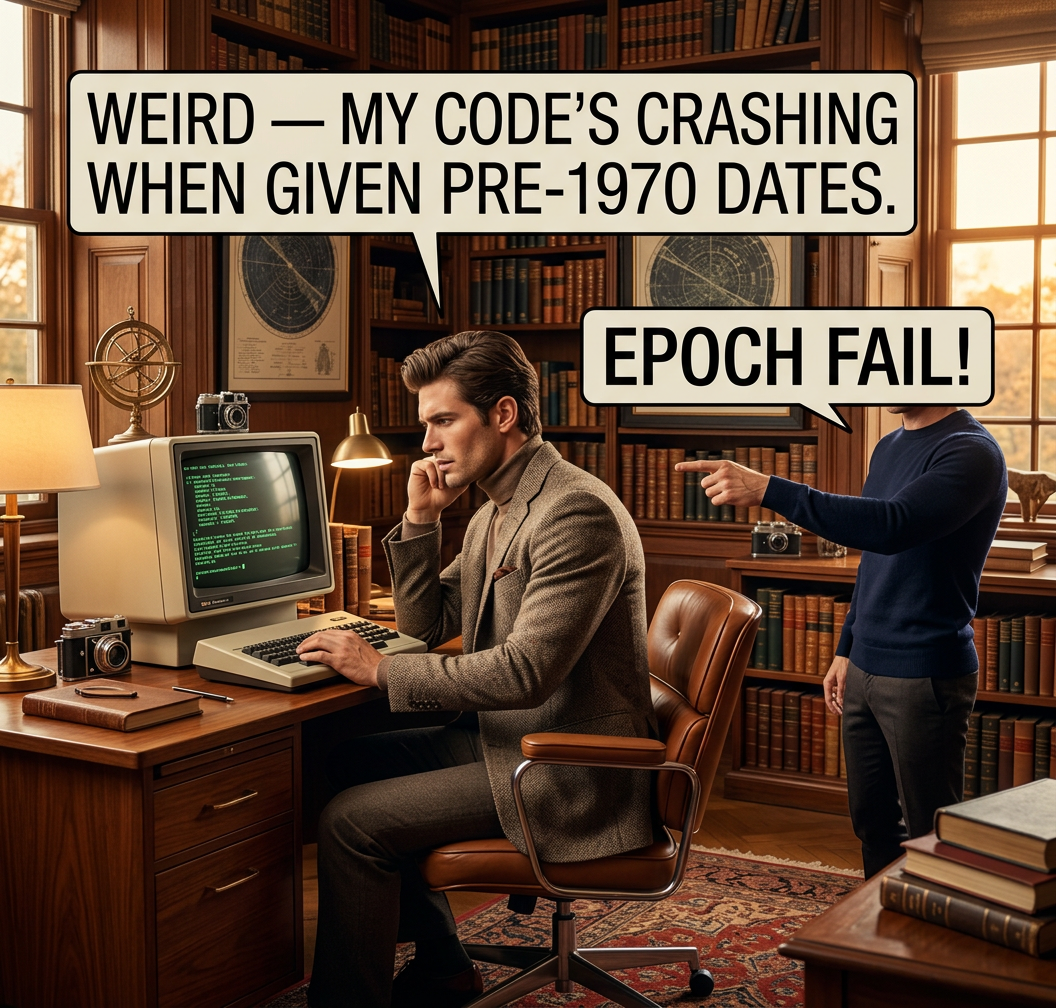 The universe started in 1970.  Anyone claiming to be over 38 is lying about their age.