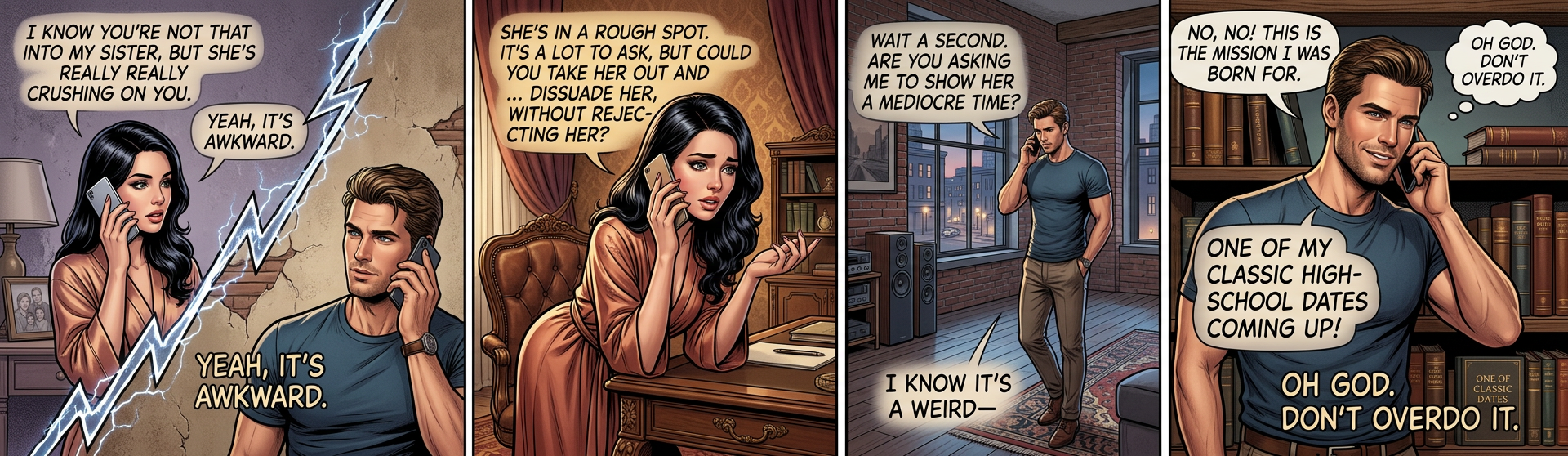 To anyone I've taken on a terrible date, this is retroactively my cover story.