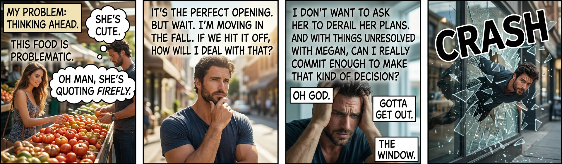 Did he just go crazy and jump out the window?