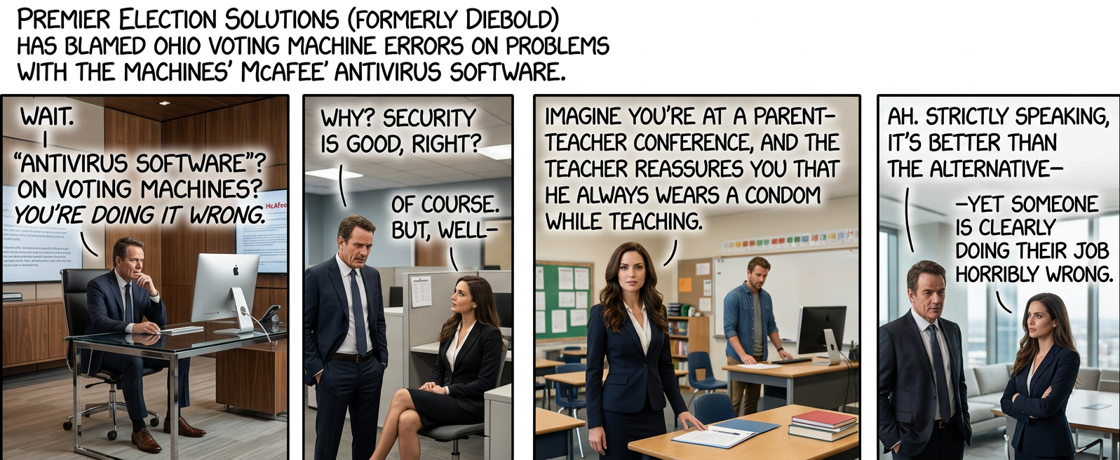 And that's *another* crypto conference I've been kicked out of.  C'mon, it's a great analogy!