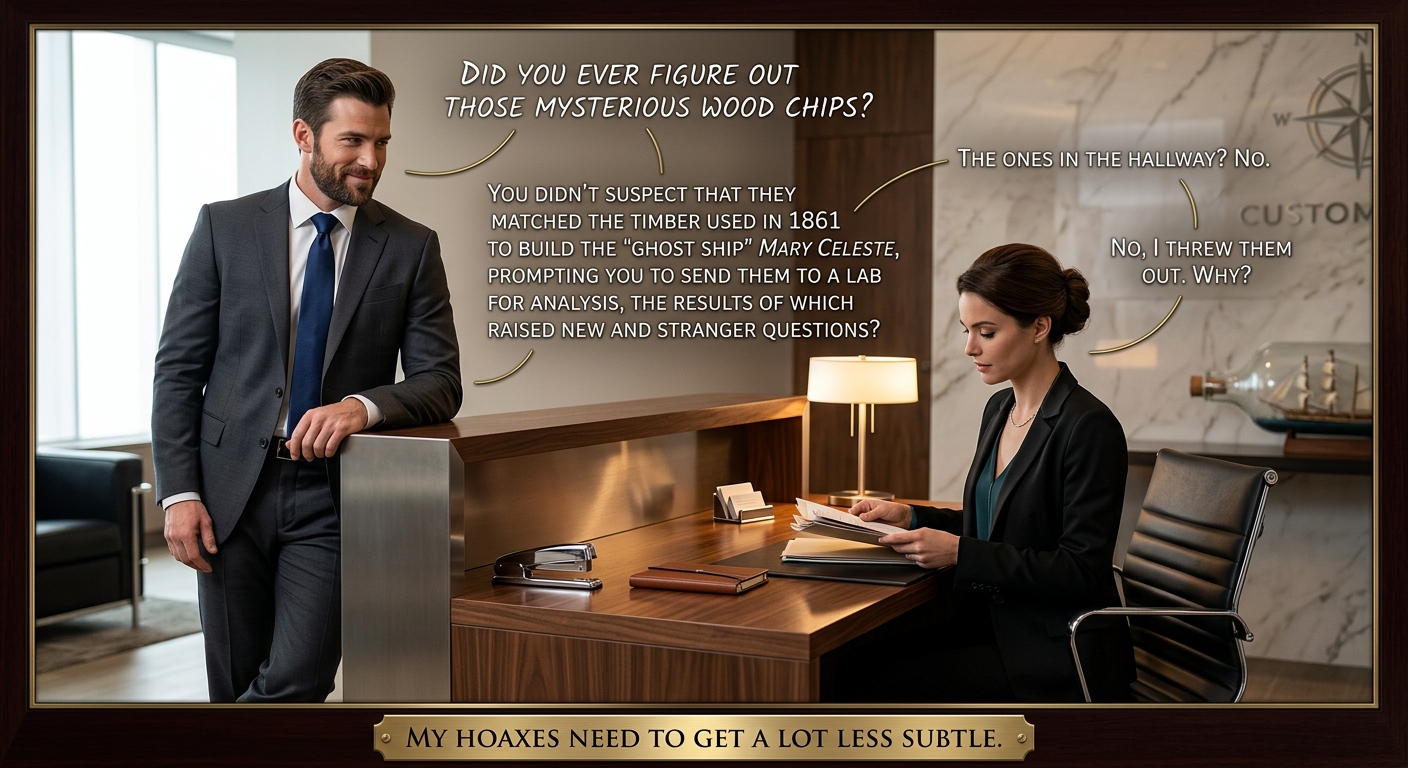 You didn't run a chemical analysis against the Shroud of Turin?  Man, all that work for NOTHING.