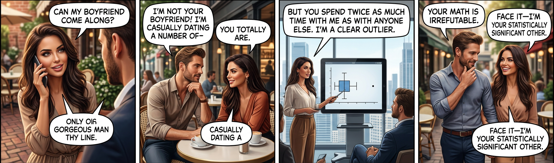 ... okay, but because you said that, we're breaking up.