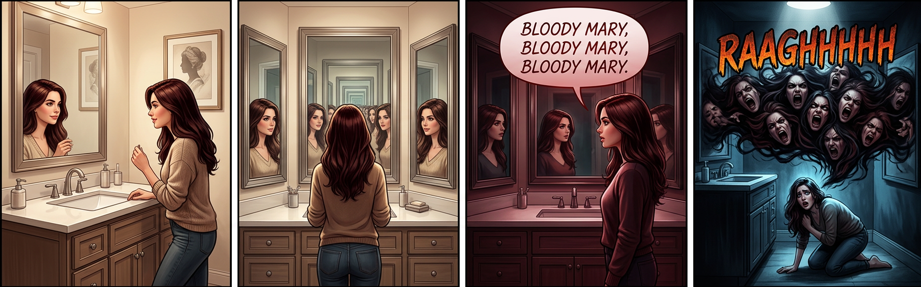 If you actually do this, what really happens is Douglas Hofstadter appears and talks to you for eight hours about strange loops.