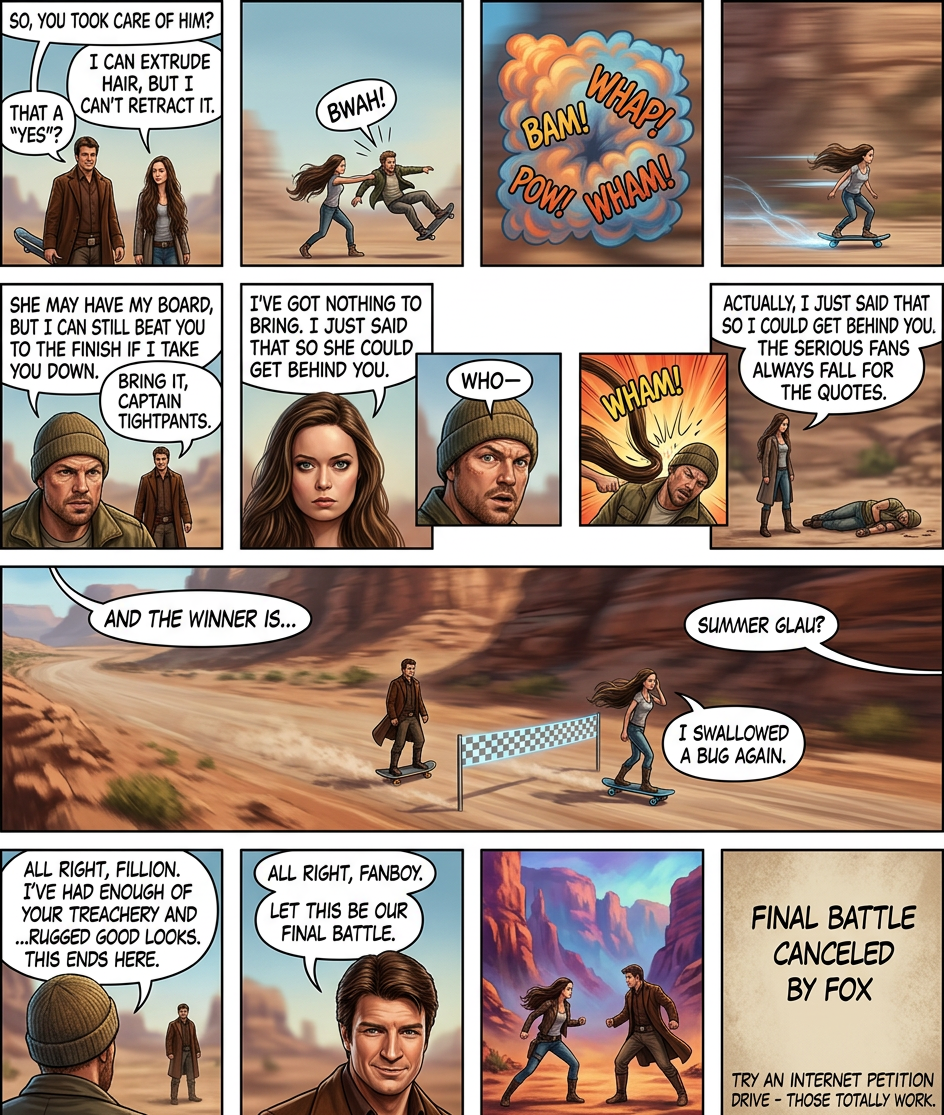 It was actually canceled because they just noticed he's been naked under that coat the whole time.  There's a petition on Facebook to get Fox to un-cancel it, and one on Livejournal to get him to take off the coat.