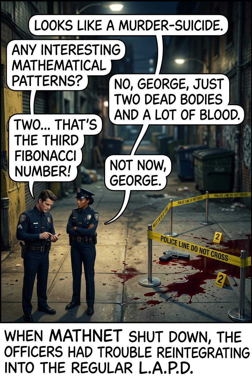 I think I see a Mandelbrot set! No, that's just blood splatters. Golly.