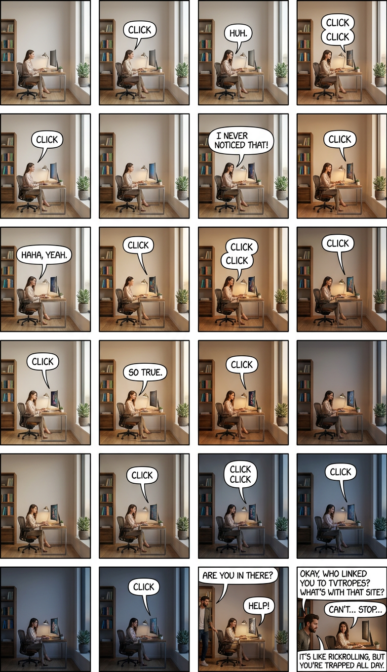 Cracked.com is another inexplicable browser narcotic.  They could write a list of '17 worst haircuts in the Ottoman Empire' and I'd read through to the end, then click on all the links at the end.