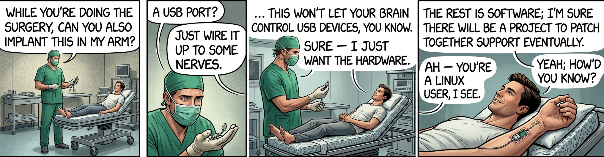 Damn. Not only did he not install it, he sutured a 'Vista-Ready' sticker onto my arm.