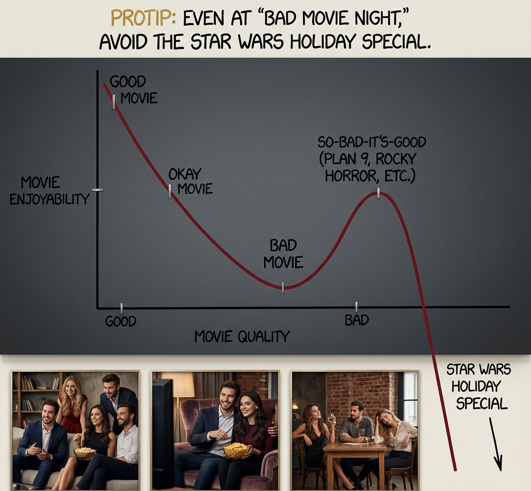 You think it's so legendarily bad that you'll torrent it and sit through it just for the kitschy nerd cred. I, too, once thought as you did.