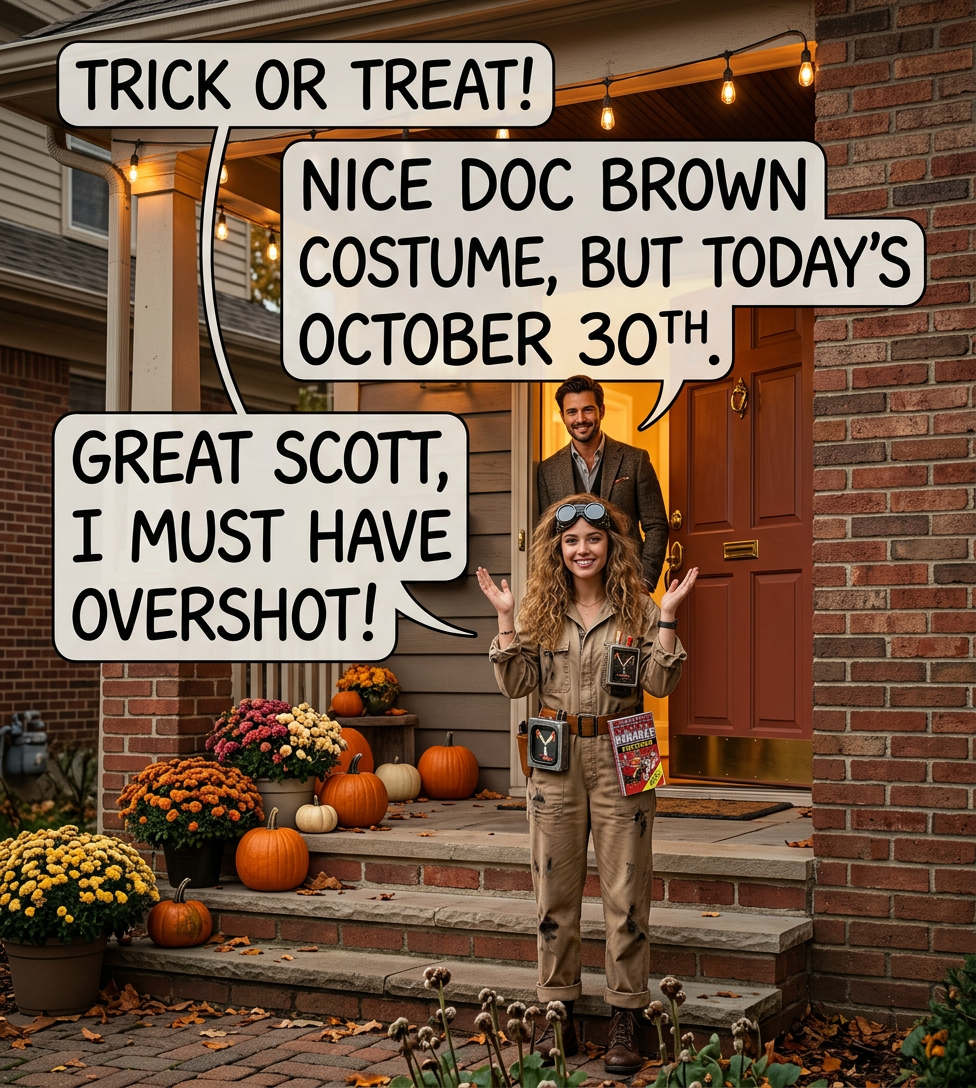 Not enough houses on your block?  Just hit them at 30-year intervals from here to 2300 and get 10x the candy.