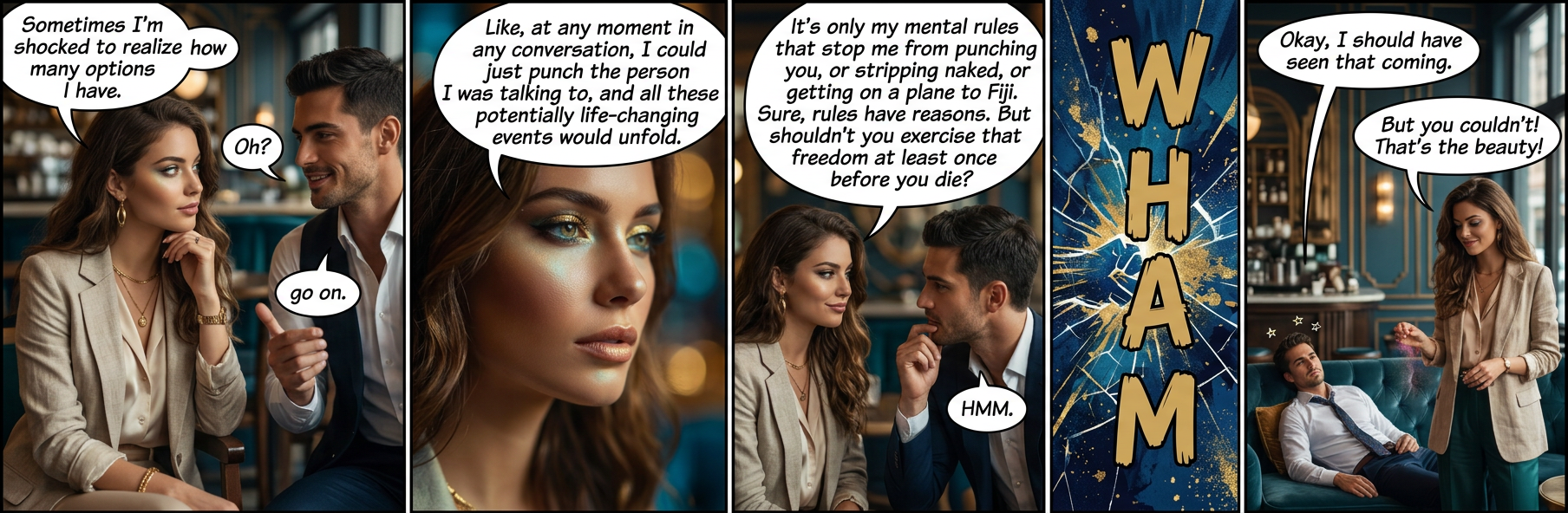 Sometimes I'm terrified to realize how many options other people have.