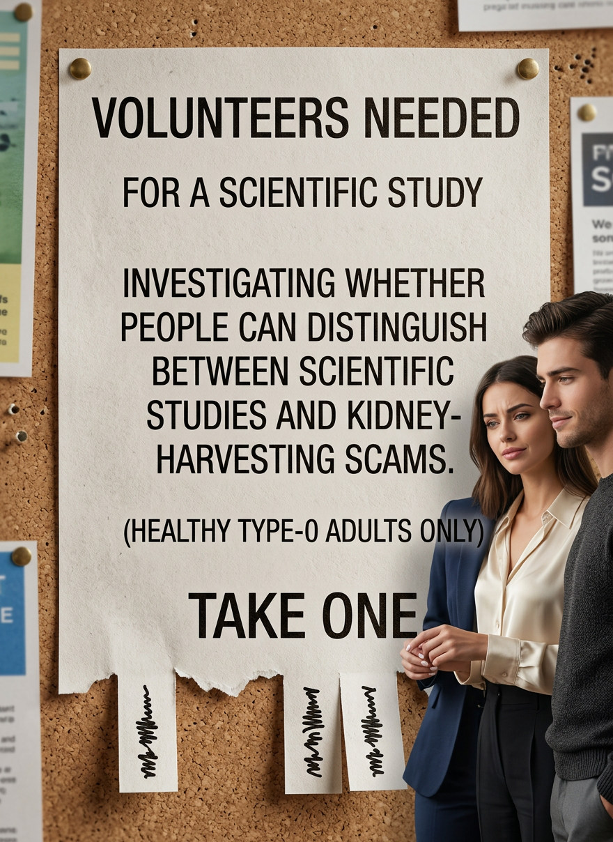 Volunteers needed for a study on transmission of urushiol from digital contact with thin strips of fibrous cellulose pulp.