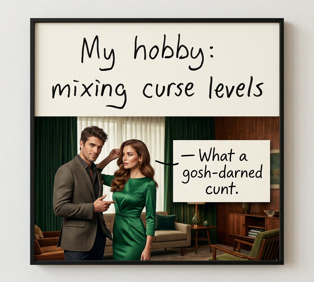 I find so much fun in language.