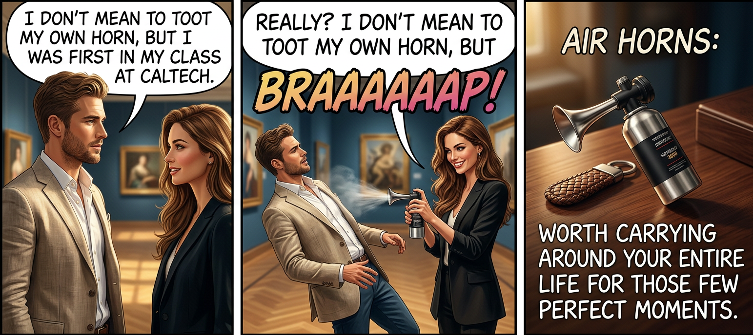 This is also one of only five identified situations in which a vuvuzela is actually appropriate.