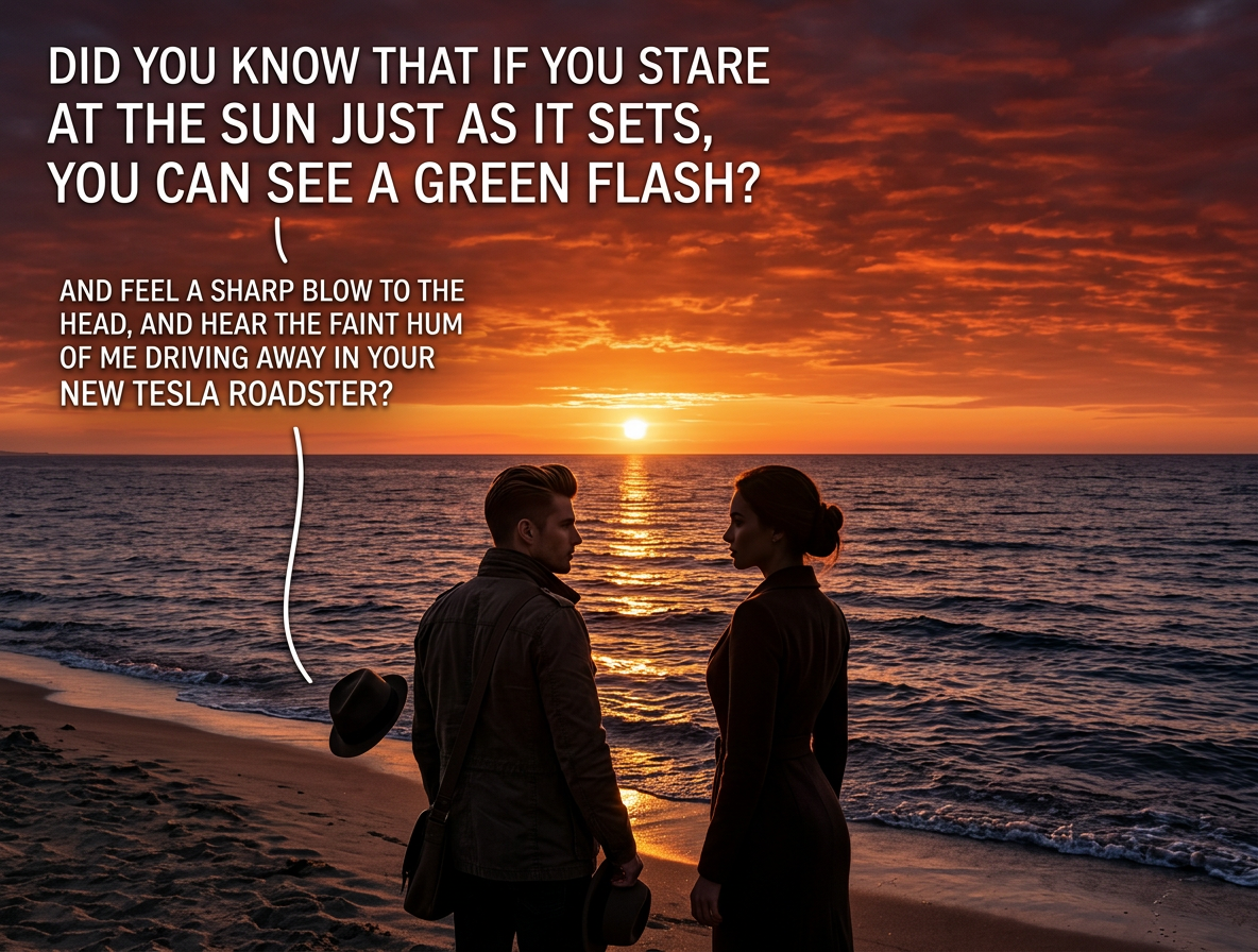 The exact cause of the phenomenon is unknown, but it's thought to be linked to atmospheric refraction and you getting a really cool car.