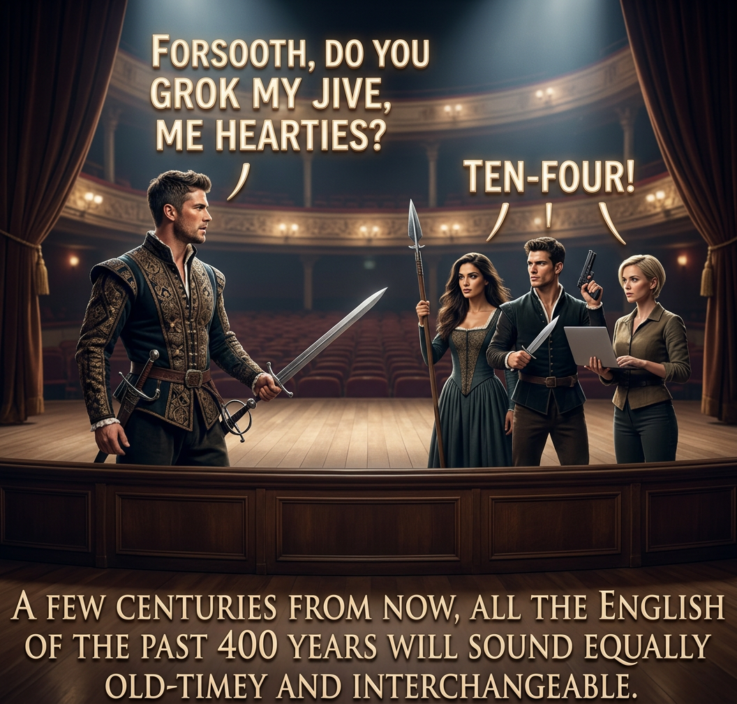 The same people who spend their weekends at the Blogger Reenactment Festivals will whine about the anachronisms in historical movies, but no one else will care.