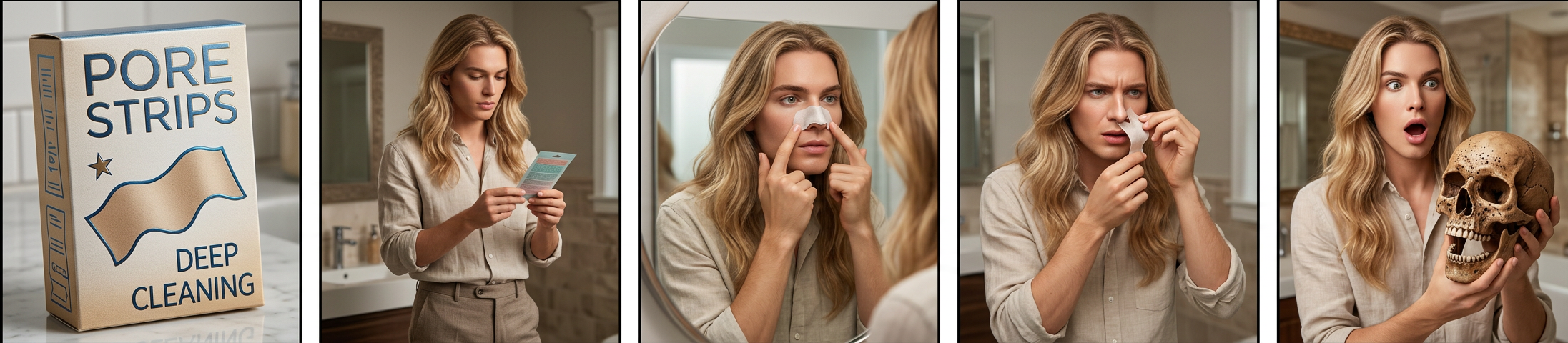 I'm sure they're a harmful tool of the cosmetics-industrial complex and all, but my goodness do those strips ever work to pull gunk out of your pores. I was shocked, disgusted, and vaguely fascinated by the result.