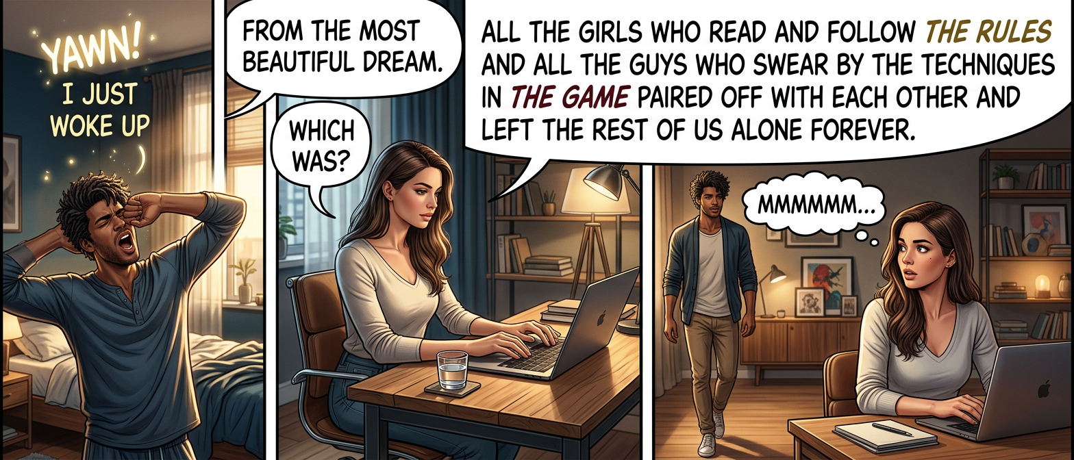 Lucky. In MY dream, all the people who grew up loving The Giving Tree paired up with all the students who had weird dreams after reading The Metamorphosis. That one was more confusing.