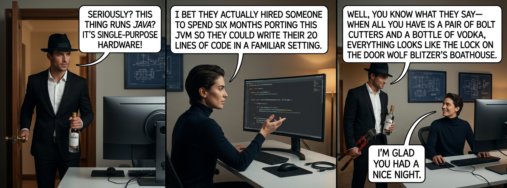 Took me five tries to find the right one, but I managed to salvage our night out--if not the boat--in the end.