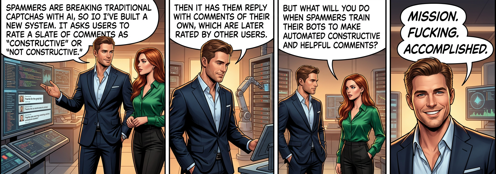 And what about all the people who won't be able to join the community because they're terrible at making helpful and constructive co-- ... oh.