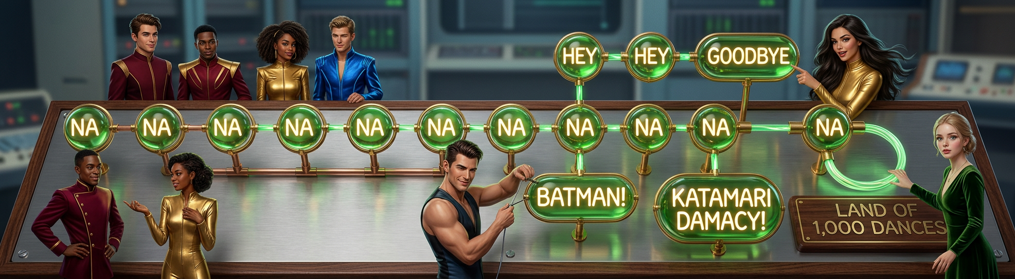 I hear that there are actual lyrics later on in Land of 1,000 Dances, but other than the occasional 'I said,' I've never listened long enough to hear any of them.