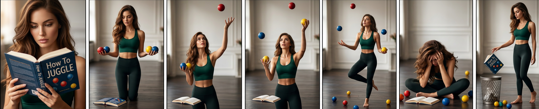 Later: 'Why is there a book hovering over the trash can?'