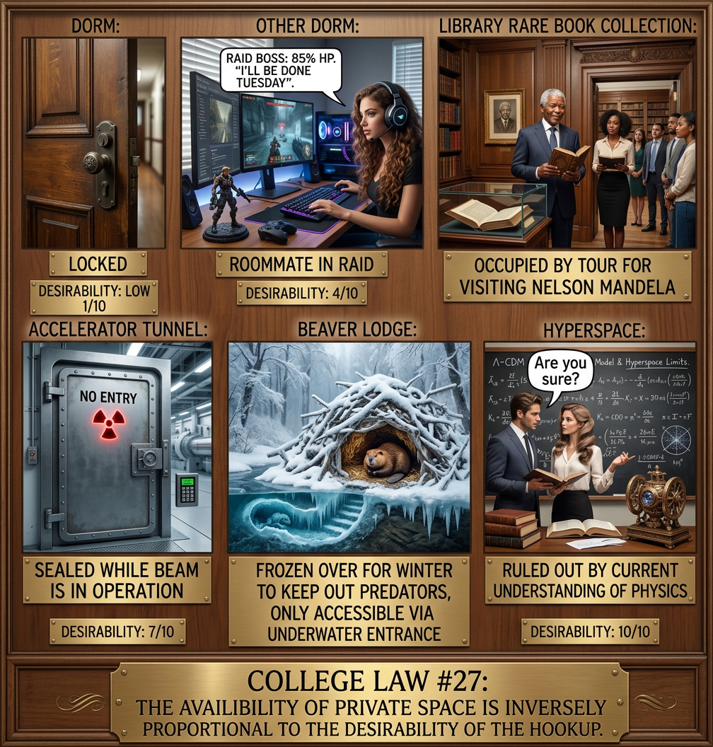 Eventual headline: 'University Researchers Create Life in Lab! Darkness, Faulty Condoms Blamed.'